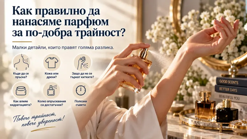 Как правилно да нанасяме парфюм за по-добра трайност?
